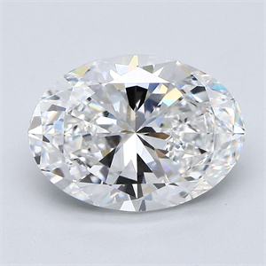 Picture of Natural Diamond 4.01 Carats, Oval with  Cut, E Color, VS2 Clarity and Certified by GIA