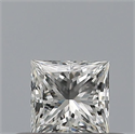 Natural Diamond 0.28 Carats, Princess with  Cut, F Color, VVS2 Clarity and Certified by GIA