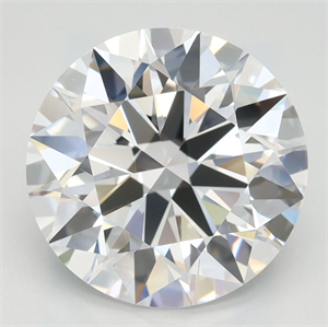 Picture of Lab Grown Diamond 3.05 Carats, Round with Excellent Cut, D Color, FL Clarity and Certified by GIA