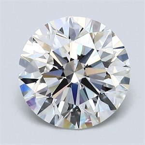 Picture of Natural Diamond 2.20 Carats, Round with Excellent Cut, I Color, VS2 Clarity and Certified by GIA