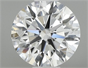 Natural Diamond 0.45 Carats, Round with Excellent Cut, F Color, IF Clarity and Certified by GIA