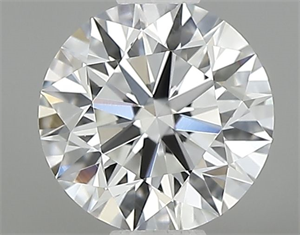 Picture of Natural Diamond 0.45 Carats, Round with Excellent Cut, F Color, IF Clarity and Certified by GIA