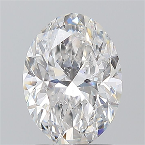 Picture of Natural Diamond 1.50 Carats, Oval with  Cut, E Color, SI2 Clarity and Certified by GIA