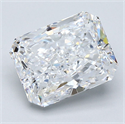 Natural Diamond 3.01 Carats, Radiant with  Cut, D Color, SI2 Clarity and Certified by GIA