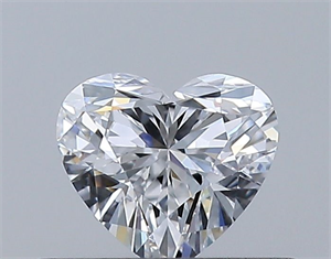 Picture of Natural Diamond 0.31 Carats, Heart with  Cut, D Color, VVS2 Clarity and Certified by GIA