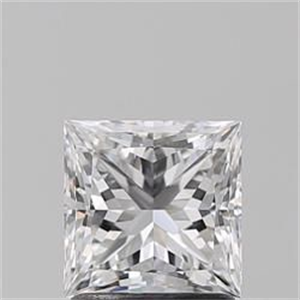Picture of Natural Diamond 1.51 Carats, Princess with  Cut, F Color, VS1 Clarity and Certified by GIA