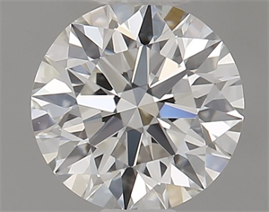 Picture of Natural Diamond 0.45 Carats, Round with Excellent Cut, H Color, VVS1 Clarity and Certified by GIA
