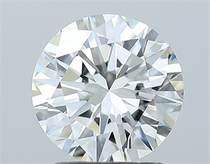 Picture of Natural Diamond 1.80 Carats, Round with Excellent Cut, H Color, VVS1 Clarity and Certified by GIA