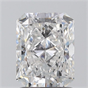 Natural Diamond 1.50 Carats, Radiant with  Cut, E Color, SI1 Clarity and Certified by GIA