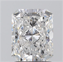 Natural Diamond 1.50 Carats, Radiant with  Cut, E Color, SI1 Clarity and Certified by GIA