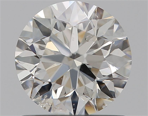 Picture of Natural Diamond 0.90 Carats, Round with Very Good Cut, F Color, SI2 Clarity and Certified by GIA