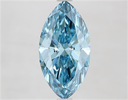 Picture of Lab Grown Diamond 2.51 Carats, Marquise with  Cut, Fancy Vivid Blue Color, VS1 Clarity and Certified by IGI