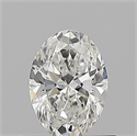 Natural Diamond 0.50 Carats, Oval with  Cut, F Color, VVS1 Clarity and Certified by GIA