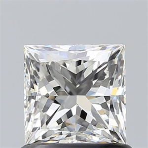 Picture of Natural Diamond 0.90 Carats, Princess with  Cut, I Color, VVS2 Clarity and Certified by GIA