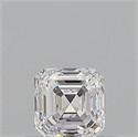 Natural Diamond 0.50 Carats, Asscher with  Cut, D Color, VVS1 Clarity and Certified by GIA