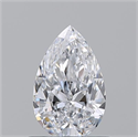 Diamante Natural 0.71 quilates, De pera , Color D, claridad SI1 y certificado GIA