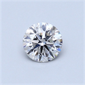 Natural Diamond 0.51 Carats, Round with Very Good Cut, I Color, SI1 Clarity and Certified by GIA