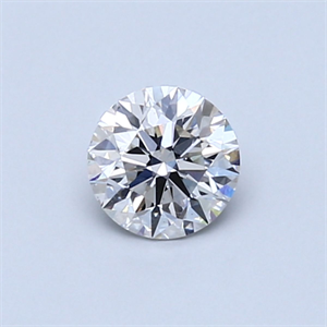 Picture of Natural Diamond 0.51 Carats, Round with Very Good Cut, I Color, SI1 Clarity and Certified by GIA