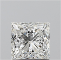 Natural Diamond 1.03 Carats, Princess with  Cut, F Color, VVS2 Clarity and Certified by GIA