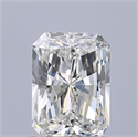 Natural Diamond 0.70 Carats, Radiant with  Cut, G Color, IF Clarity and Certified by GIA