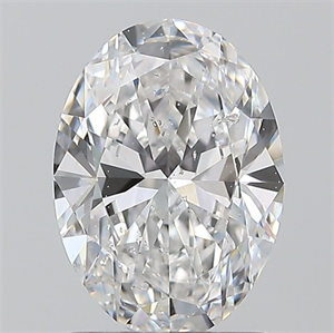 Picture of Natural Diamond 1.20 Carats, Oval with  Cut, D Color, SI2 Clarity and Certified by GIA