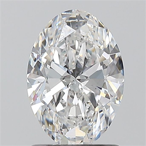 Picture of Natural Diamond 1.20 Carats, Oval with  Cut, D Color, SI1 Clarity and Certified by GIA