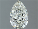 Natural Diamond 0.93 Carats, Pear with  Cut, I Color, IF Clarity and Certified by IGI