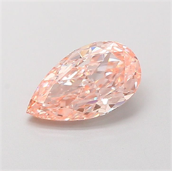 Picture of Lab Grown Diamond 2.03 Carats, Pear with  Cut, Fancy Intense Pink Color, VVS2 Clarity and Certified by IGI