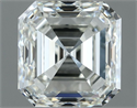 Natural Diamond 1.01 Carats, Asscher with  Cut, I Color, VVS2 Clarity and Certified by IGI