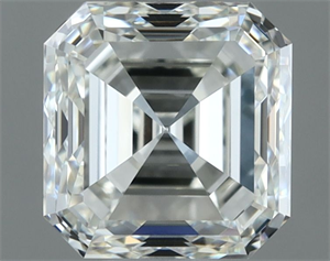 Picture of Natural Diamond 1.01 Carats, Asscher with  Cut, I Color, VVS2 Clarity and Certified by IGI
