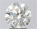 Natural Diamond 2.53 Carats, Round with Excellent Cut, K Color, SI2 Clarity and Certified by GIA