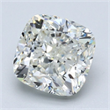 Natural Diamond 2.02 Carats, Cushion with  Cut, J Color, SI1 Clarity and Certified by GIA