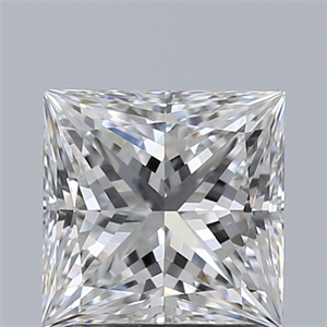 Picture of Natural Diamond 1.50 Carats, Princess with  Cut, E Color, VVS2 Clarity and Certified by GIA