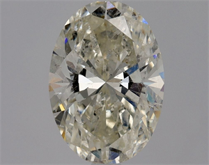 Picture of Natural Diamond 1.01 Carats, Oval with  Cut, K Color, SI2 Clarity and Certified by HRD