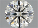 Natural Diamond 0.53 Carats, Round with Very Good Cut, K Color, VVS2 Clarity and Certified by GIA