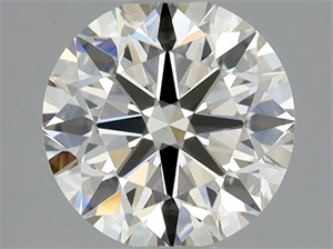 Picture of Natural Diamond 0.53 Carats, Round with Very Good Cut, K Color, VVS2 Clarity and Certified by GIA