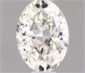 Natural Diamond 0.40 Carats, Oval with  Cut, H Color, SI1 Clarity and Certified by IGI