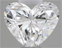 Natural Diamond 0.42 Carats, Heart with  Cut, F Color, VVS2 Clarity and Certified by GIA