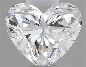 Picture of Natural Diamond 0.42 Carats, Heart with  Cut, F Color, VVS2 Clarity and Certified by GIA