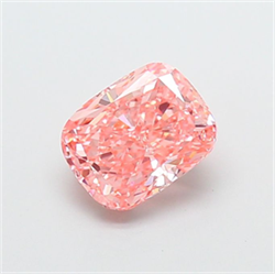 Picture of Lab Grown Diamond 2.01 Carats, CUSHION MODIFIED with  Cut, Fancy Vivid Pink Color, VS2 Clarity and Certified by IGI