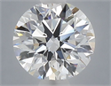 Lab Grown Diamond 1.02 Carats, Round with Ideal Cut, D Color, VVS2 Clarity and Certified by IGI