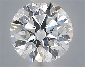 Picture of Lab Grown Diamond 1.02 Carats, Round with Ideal Cut, D Color, VVS2 Clarity and Certified by IGI