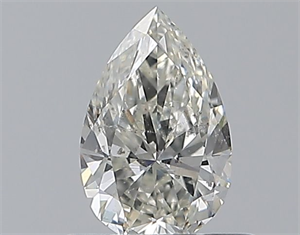 Picture of Natural Diamond 0.51 Carats, Pear with  Cut, I Color, SI2 Clarity and Certified by GIA