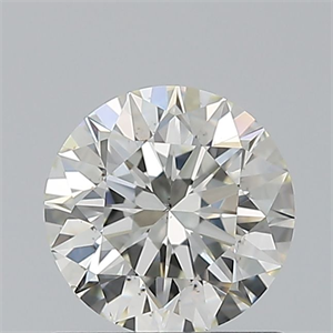 Picture of Natural Diamond 0.71 Carats, Round with Excellent Cut, J Color, VS2 Clarity and Certified by GIA