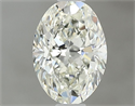 Natural Diamond 0.60 Carats, Oval with  Cut, K Color, VVS1 Clarity and Certified by GIA