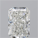 Natural Diamond 1.20 Carats, Radiant with  Cut, I Color, SI1 Clarity and Certified by GIA