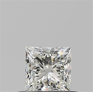Picture of Natural Diamond 0.52 Carats, Princess with  Cut, J Color, VVS2 Clarity and Certified by GIA