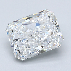 Foto Diamante Natural 4.02 quilates, Radiante , Color E, claridad VVS2 y certificado GIA de