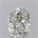 Natural Diamond 1.52 Carats, Oval with  Cut, I Color, VS2 Clarity and Certified by GIA