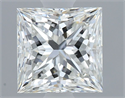 Natural Diamond 0.92 Carats, Princess with  Cut, H Color, VS1 Clarity and Certified by GIA